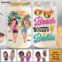 Personalized Gift For Friend Summer Vibe Beach Boozes Glass Can 33821 thumb 1