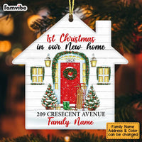 Personalized Family Couple First Christmas New Home House Ornament OB222 87O53 thumb 1