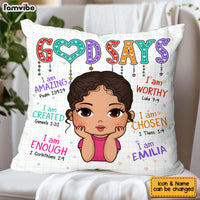Personalized Gift for Granddaughter God say I Am Pillow 32873 thumb 1
