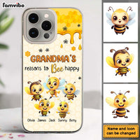 Personalized Gift For Grandma Reasons To Bee Happy Clear Phone Case 34567 thumb 1