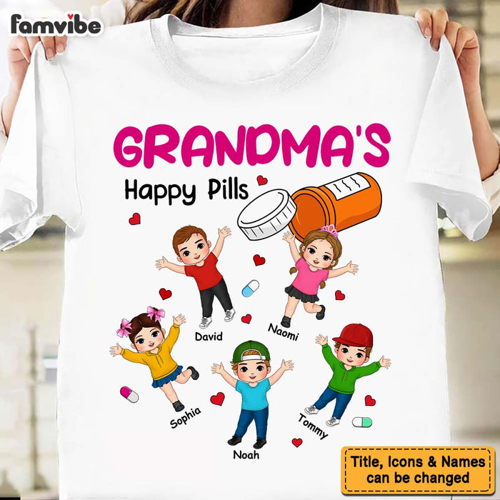 Personalized Gift For Grandma's Happy Pills Shirt - Hoodie - Sweatshirt 33638 1