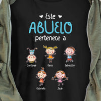 Personalized Abuelo Spanish Grandpa Belongs T Shirt AP88 67O57 thumb 1