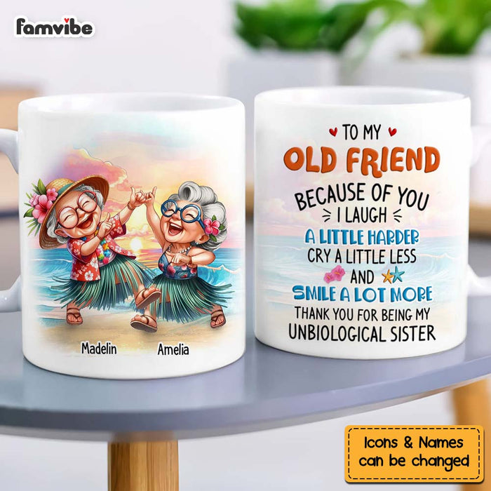 Personalized Gift For Friends My Unbiological Sister Mug 32835 1