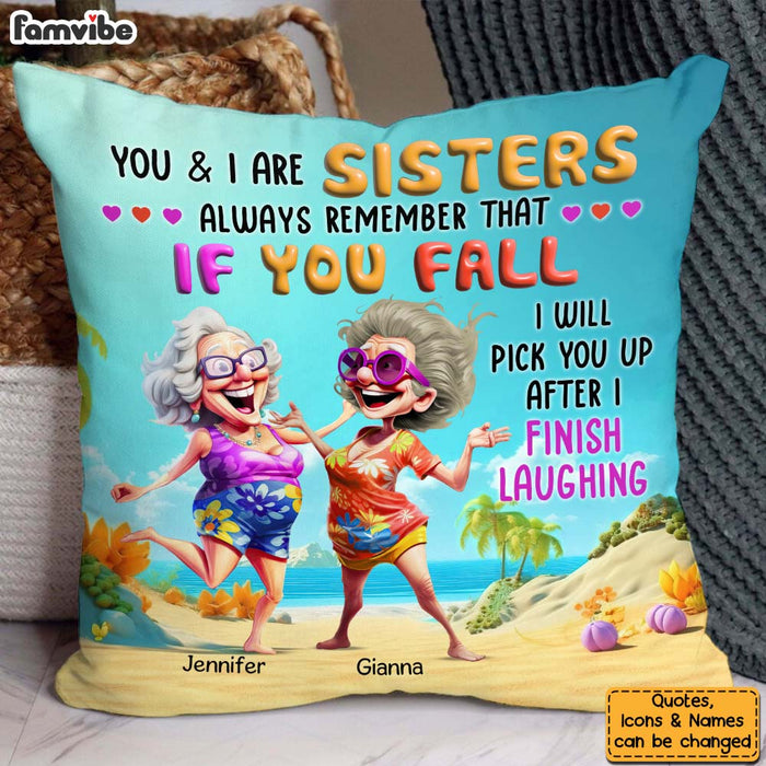 Personalized Gift For Old Friends Sisters Pillow 32752 1