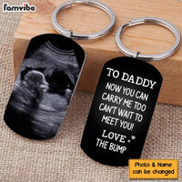 Personalized Gift For Custom Photo To Daddy Now You Can Carry Me Too Aluminum Keychain 32912 thumb 1