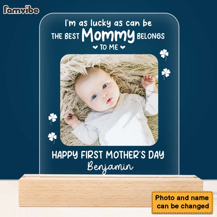 Personalized I'm As Lucky As Can Be Plaque LED Lamp Night Light 24167 1