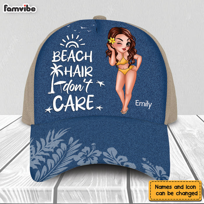 Personalized Gift For Beach Lovers Beach Hair Don't Care Cap 33843 1