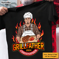 Personalized Gift For Dad The Grillfather Shirt - Hoodie - Sweatshirt 32836 thumb 1