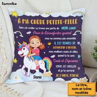 Personalized Gift For Granddaughter Unicorn French Pillow 30765 thumb 1