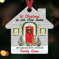 Personalized Family Couple First Christmas New Home House Ornament OB222 87O53 thumb 1