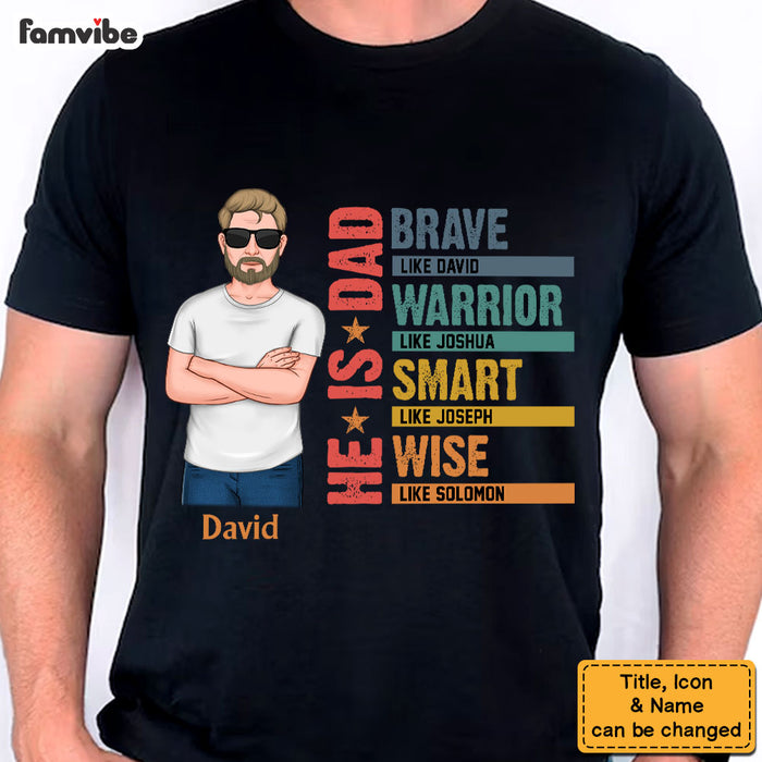 Personalized Gift For Dad He Is Brave Shirt - Hoodie - Sweatshirt 32877 1
