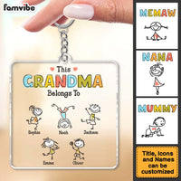 Personalized Gift For Grandma Belongs To Acrylic Keychain 33056 thumb 1