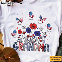 Personalized Gift for Grandma USA flag butterfly Shirt - Hoodie - Sweatshirt 34030 thumb 1