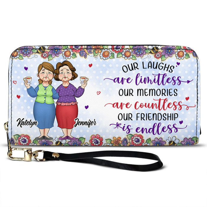 Personalized Gift For Old Friends Leather Long Wallet 33901 1