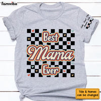 Personalized Best Mama Ever Sleeve Printed T-shirt 32719 thumb 1