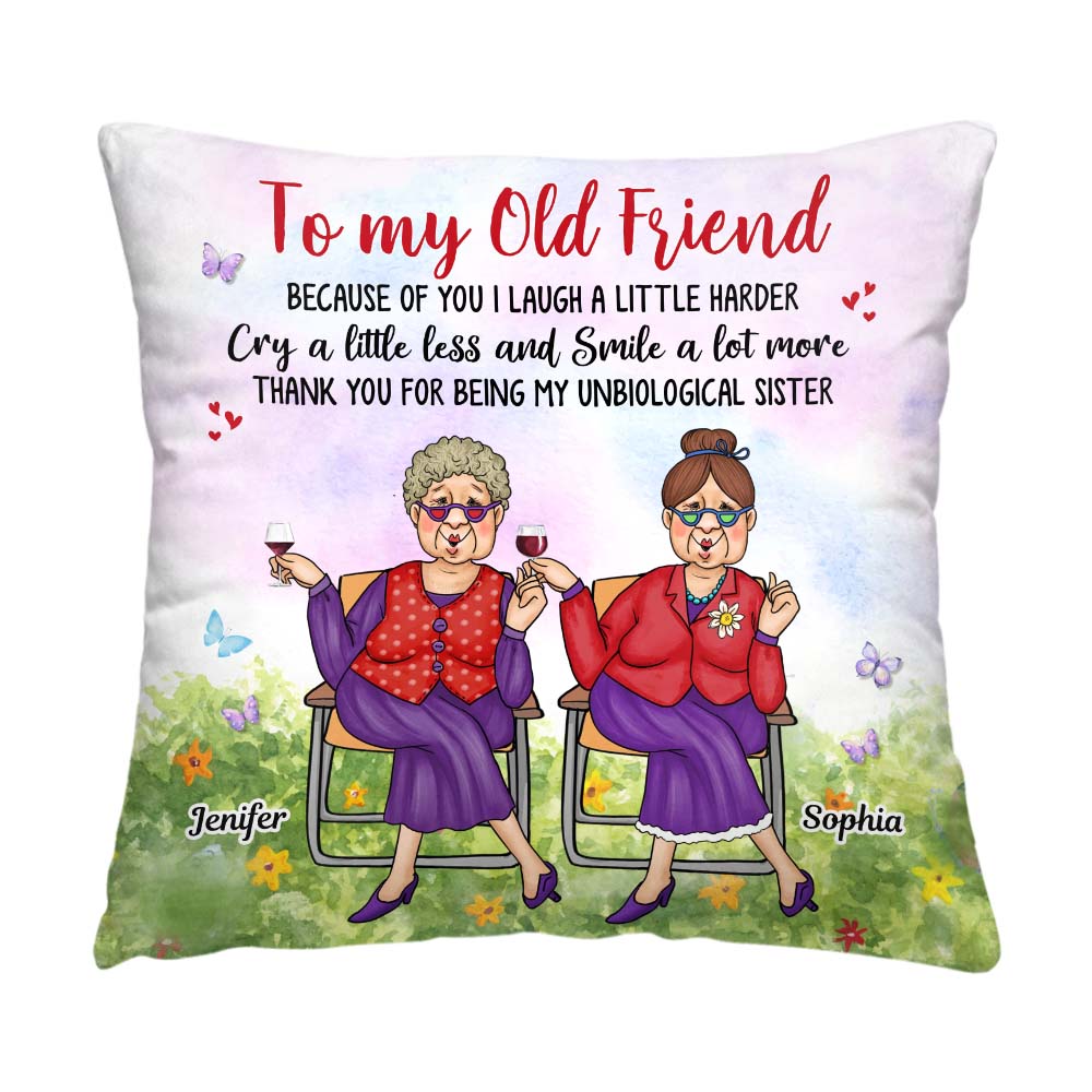 Personalized Gift To My Old Friend Pillow 32862 Primary Mockup