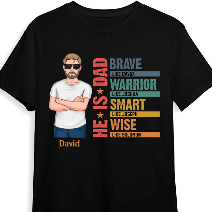 Personalized Gift For Dad He Is Brave Shirt - Hoodie - Sweatshirt 32877 1