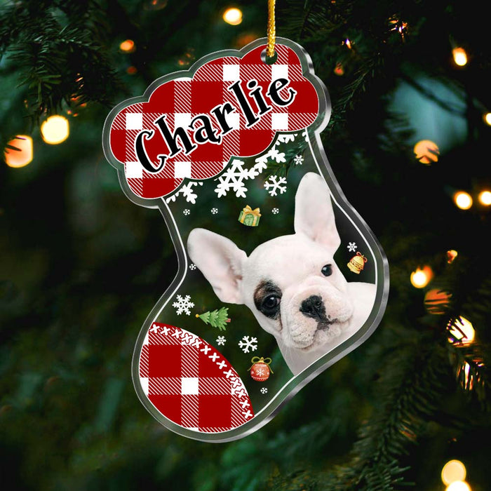 Personalized Dog Photo Christmas Ornament 35388 1