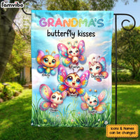 Personalized Gift For Grandma Butterfly Kisses Flag 34554 thumb 1