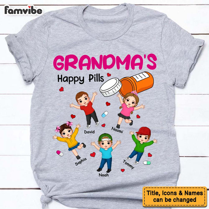 Personalized Gift For Grandma's Happy Pills Shirt - Hoodie - Sweatshirt 33638 1