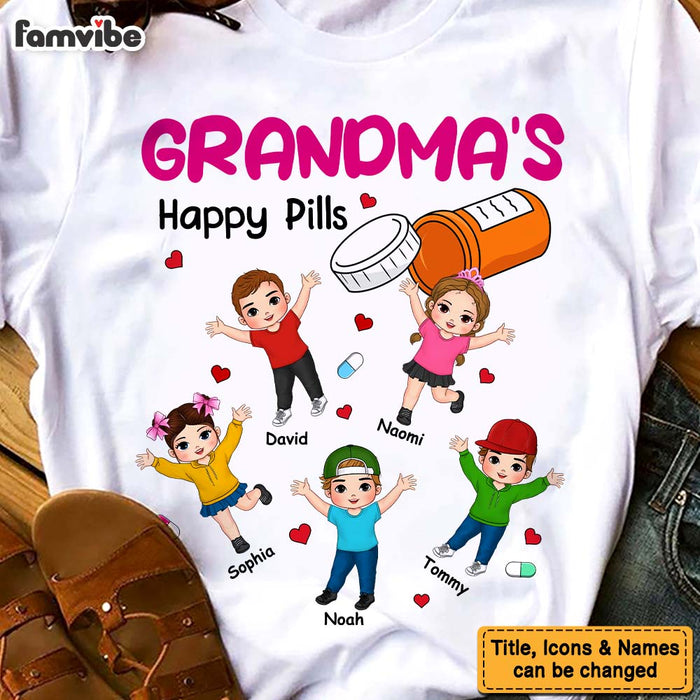 Personalized Gift For Grandma's Happy Pills Shirt - Hoodie - Sweatshirt 33638 1
