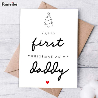 Frist Christmas As Daddy Card 35370