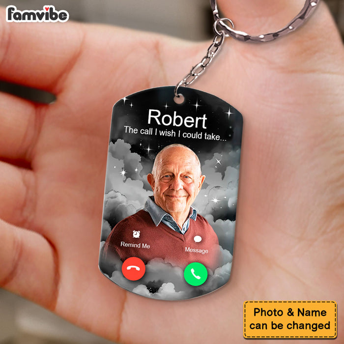 Personalized Gift For Custom Photo The Call I Wish Aluminum Keychain 32910 1