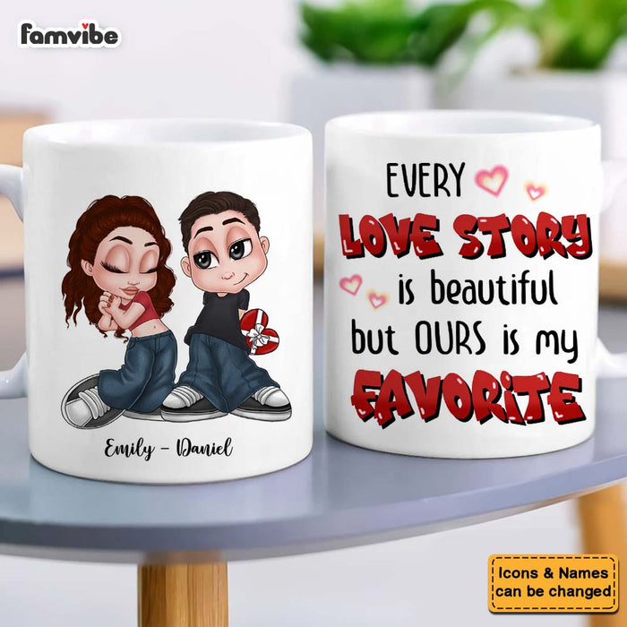 Personalized Gift For Couple Our Love Story Is My Favorite Mug 34938 1