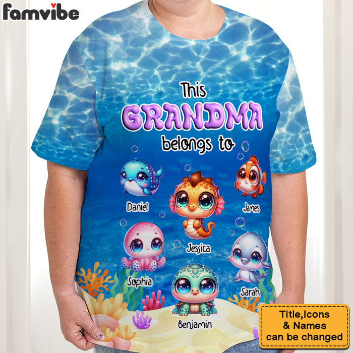 Personalized Gift For Grandma This Grandma Belongs To All-over Print T Shirt - Hoodie - Sweatshirt 32760 1