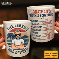 Personalized Gift For Dad Grandpa The Legend Has Retired Mug 33058 thumb 1