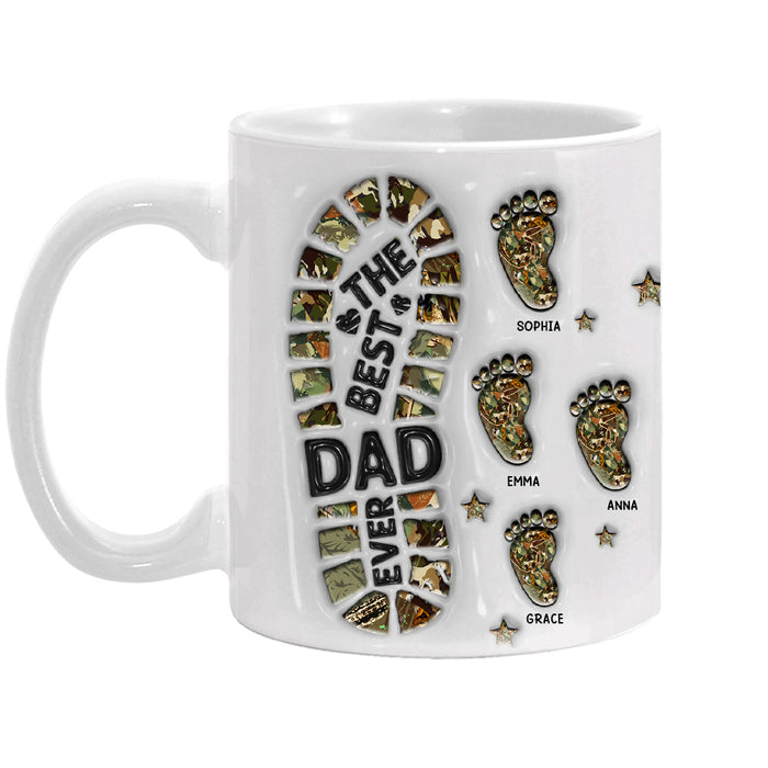 Personalized Gift For Dad Granpa Footprints Mug 33362 1