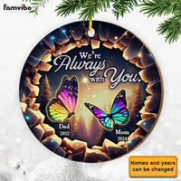 Personalized Memorial Gift I Am Always With You Circle Ornament 34906 thumb 1