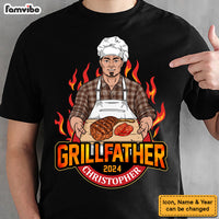 Personalized Gift For Dad The Grillfather Shirt - Hoodie - Sweatshirt 32836 thumb 1