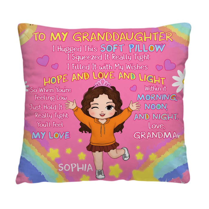 Personalized Gift For Granddaughter Hug This Pillow 34133 1