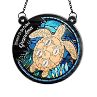 Personalized Sea Turtle Blessed To Be Called Acrylic Suncatcher Ornament 34595 thumb 1