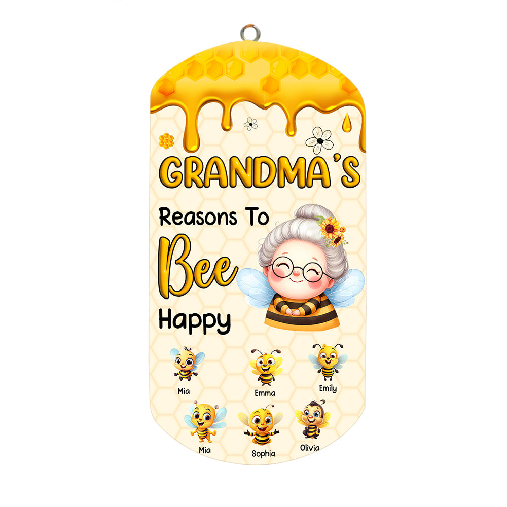 Personalized Gift For Grandma Reasons To Bee Happy Wind Chimes 32840 Primary Mockup