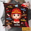 Personalized Gift For Grandson Firefighter Custom Name Pillow 30876 1