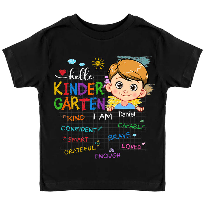 Personalized Gift For Grandson Back To School Affirmation Kid T Shirt - Kid Hoodie - Kid Sweatshirt 33751 1