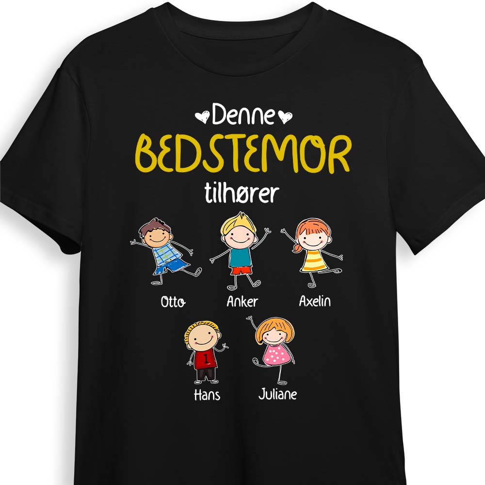 Personalized Grandma Belongs Danish Bedstemor Shirt - Hoodie - Sweatshirt AP64 81O34