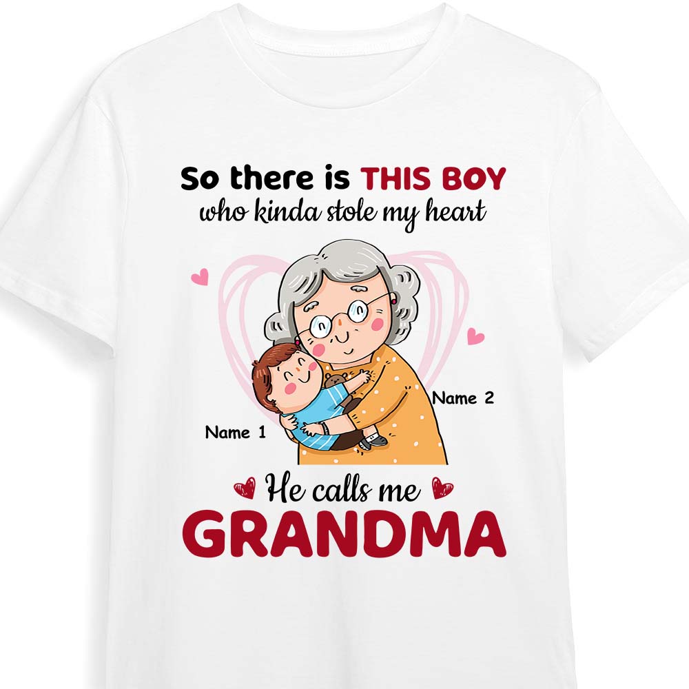 Personalized Grandma Mom T Shirt MR261 26O47