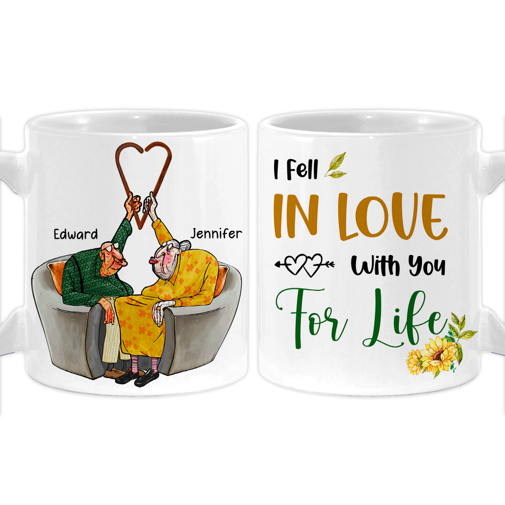 Personalized Couple Gift I Fell In Love With You For Life Mug 31180