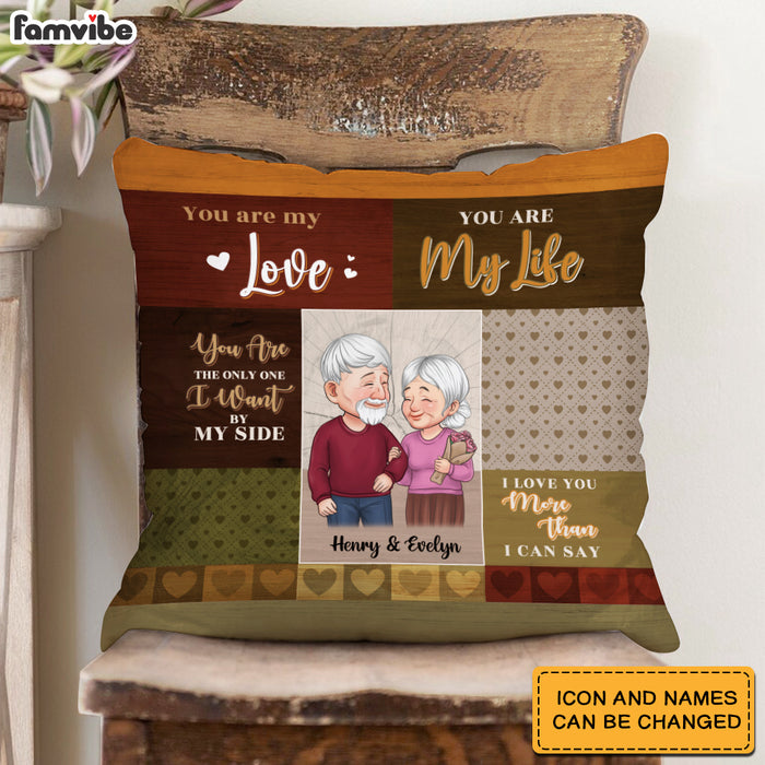 Personalized Anniversary, Loving Gift For Couples You Are My Life Pillow 30666 1