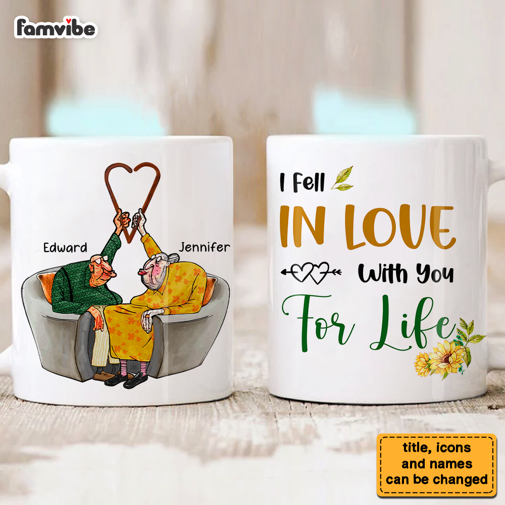 Personalized Couple Gift I Fell In Love With You For Life Mug 31180