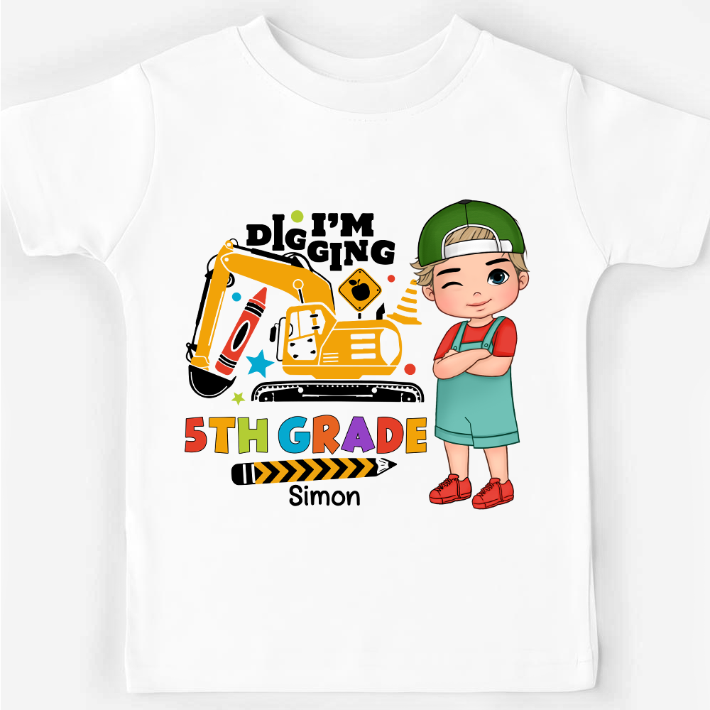 Personalized Gift For Grandson Back To School Truck Kid T Shirt 27590