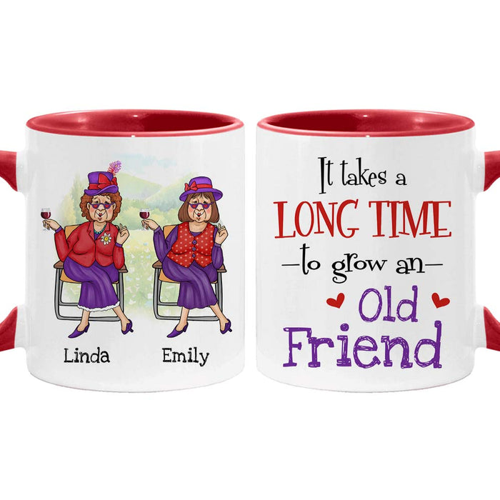 Personalized Gift For Friends It Takes A Long Time To Grow An Old Friend Mug 26424 1