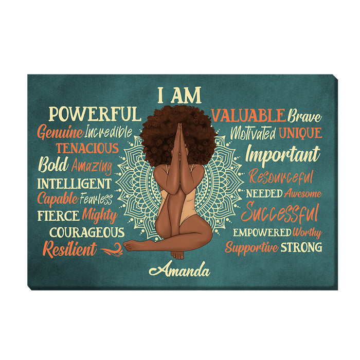 Personalized Daughter Affirmation Sun, Positive, Motivating, Self-Esteem Building Canvas 27805 1