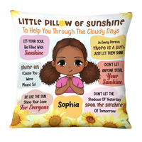 Personalized Gift For Granddaughter Positive Inspirational Encouragement Sunshine Pillow 26526 thumb 1