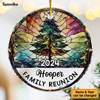 Personalized Gift For Family Reunion Christmas Circle Ornament 29760 thumb 1