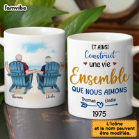 Personalized French Couple Gift "Plage De L'amour" Mug 30978 thumb 1