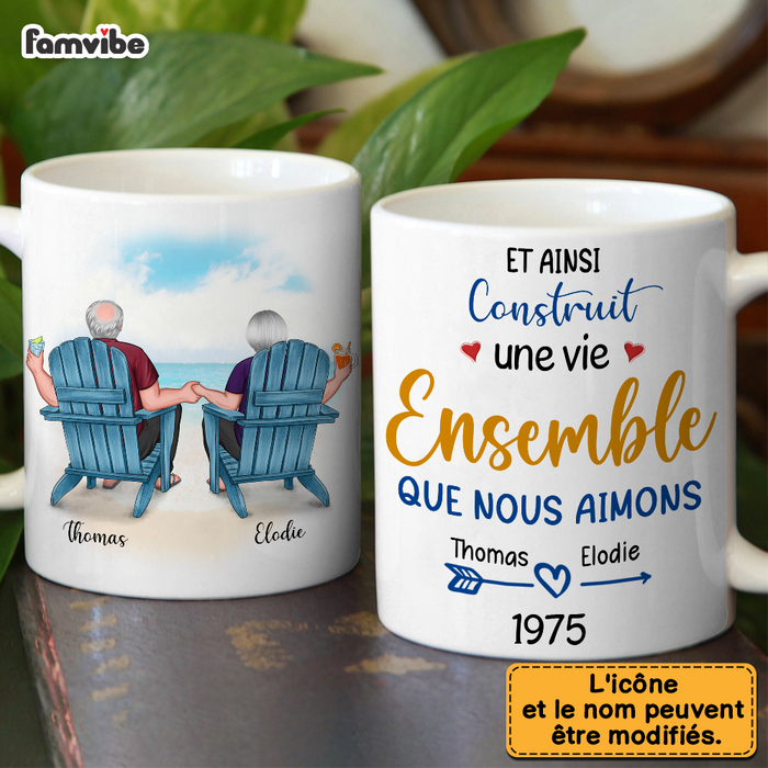 Personalized French Couple Gift "Plage De L'amour" Mug 30978 1
